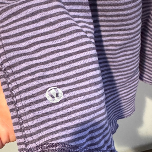 lululemon athletica Purple Striped Long Sleeve Top - Picture 2 of 5